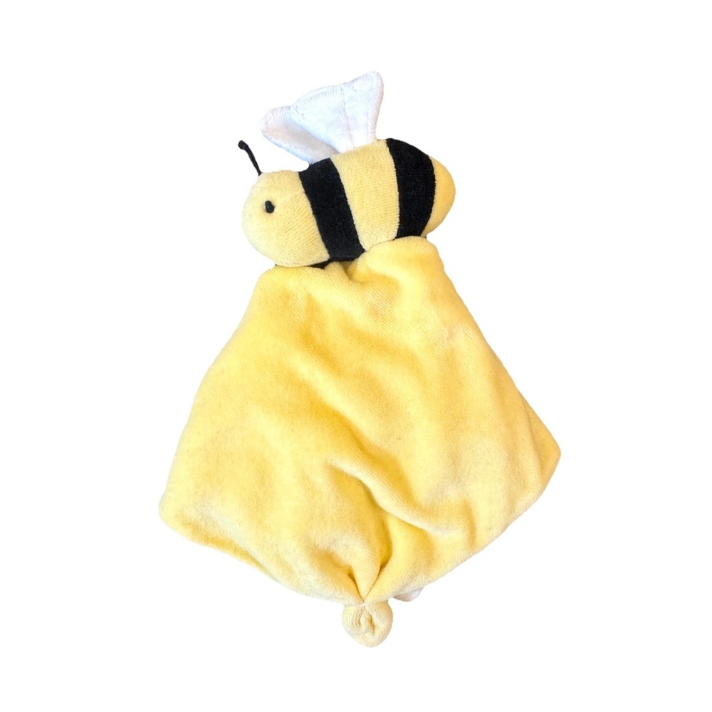 Burts‎ Bees Lovey Bumble Bee Baby Security Blanket Yellow Lovey Organic Cotton